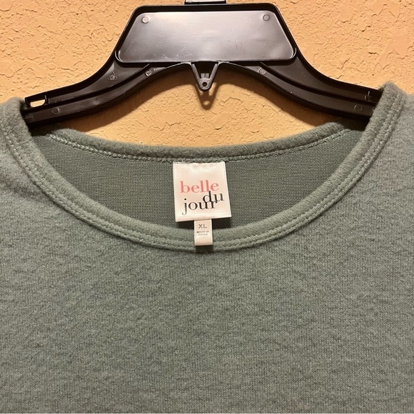 Belle Du Jour Gray Long Sleeve Fuzzy Shirt - Picture 9 of 10
